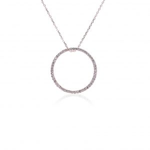 Bellagio_9ct Rose Gold Claw Set Circle Of Life Pendant