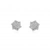 Bellagio_Selene_18ct White Gold Baguette & Round Diamond Flower Earrings