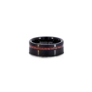 Tungsten Carbide Black & Wooden Inlay Legend Band