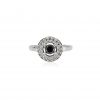 Bellagio_18ct White Gold Claw Set Black & White Diamond Ring