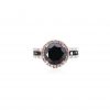 bellagio_rose gold_black diamond_halo_ring