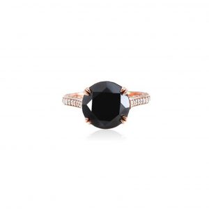 Bellagio_Black Diamond_Banner_Rings _18ct_Rose Gold Vintage Ring