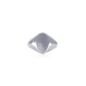 white gold signet ring women's