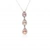 bellagio_rose gold_diamond_morganite_pear_halo_necklace