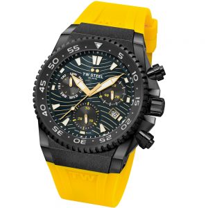 Tw Steel Ace Diver Black Dial Bezel Stainless Steel Watch