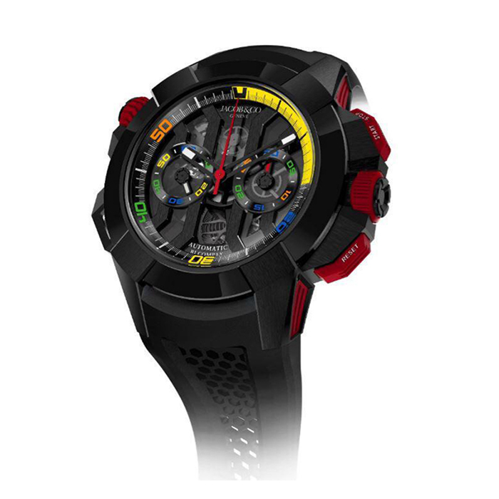 Jacob Co Epic X Chrono Titanium Black DLC Watch Bellagio Jewellers