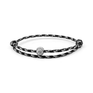 Zeades Pennon Black And Grey Textile Bracelet