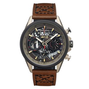 AVI-8 Matador Chronograph Skeleton Stainless Steel Watch