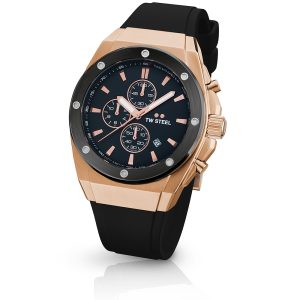 TW Steel Ceo Tech 44mm Chronograph Rose Gold Pvd Stainless Steel Watch