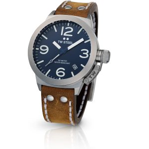 TW Steel Canteen 45mm Blue Dial Stailess Steel Watch