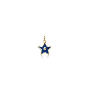 Diamond Blue Enamel Star Momenti Charm