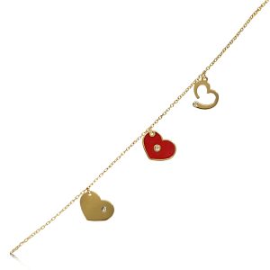 9ct Yellow Gold Diamond Multicharm Momenti Bracelet