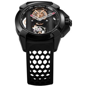 Jacob & Co Epic X Black DLC Stainless Steel Skeleton Watch