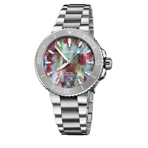Oris Aquis Date Upcycle Multicoloured Dial Steel Watch