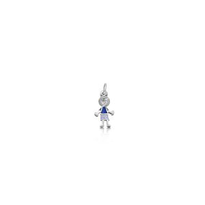 9ct White Gold Diamond Stick Boy Momenti Charm