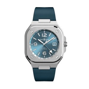 Bell & Ross BR05 Sky Blue GMT Stainless Steel Watch