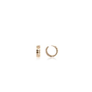 9ct Yellow Gold Plain 12x4mm Huggie Earrings