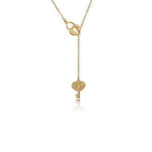 Diamond Heart Locket & Key Momenti Necklace