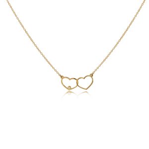 Diamond Intertwined Hearts Momenti Necklace