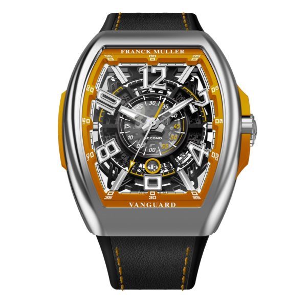 Franck Muller Vanguard Skeleton Racing Orange Stainless Steal