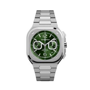 Bell & Ross BR05 Green Chronograph Stainless Steel Watch