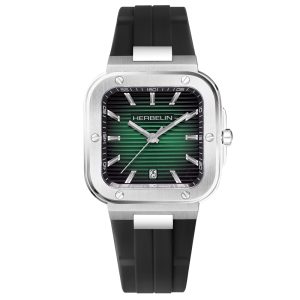 Herbelin Cap Camarat Square Green Dial Stainless Steal Watch