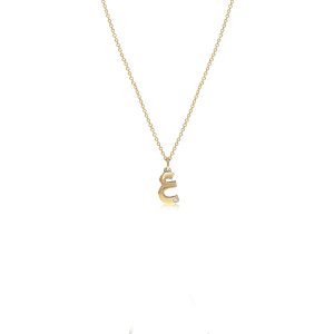 9ct Yellow Gold Diamond Arabic Letter Ein Momenti Charm Pendant