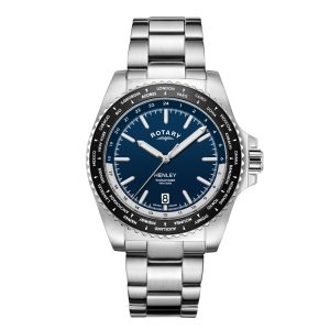Rotary Henley Blue Dial Stainless Steel Watch