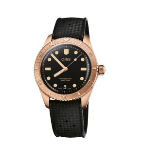 Oris Divers Sixty-Five Black Dial Bronze Watch