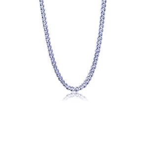 A.R.Z Stainless Steel 6mm Cuban Link Necklace