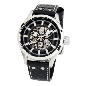 TW Steel Volante Skeleton Black Dial Stainless Steel Watch