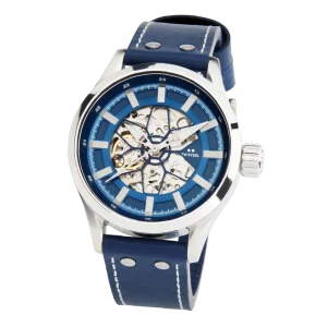 TW Steel Volante Skeleton Blue Dial Stainless Steel Watch
