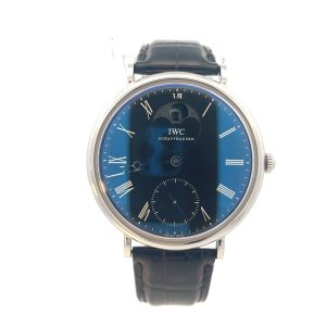 Pre Owned IWC Potofino Moonphase Manual Wind Stainless Steel Watch