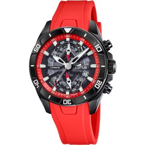 Lotus Vortex GTS Chrono Red Dial Stainless Steel Watch
