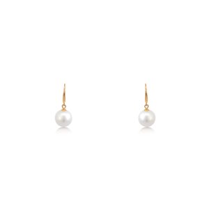 18ct Yellow Gold Fresh Water Pearl Drop Earrings