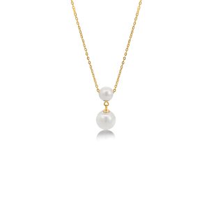 18ct Yellow Gold Fresh Water Pearl Drop Pendant