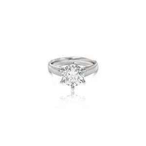 18ct White Gold Claw Set 3ct Diamond Solitaire Ring
