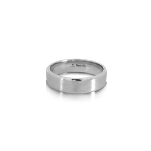 Beveled Edge, Brushed & Polished 6mm Gents Legend Band