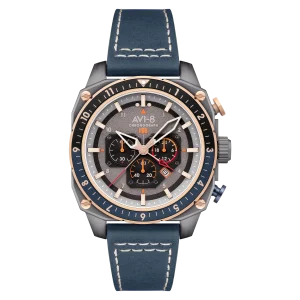 AVI-8 Hawker Hunter - Atlas Grey Dial Grey Stainless Steel Watch