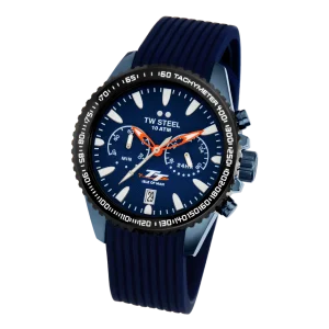 TW Steel Diver Isle Of Man Blue Pvd Chrono Stainless Steel Watch
