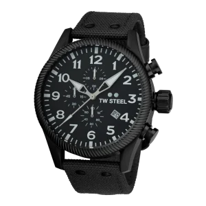 TW Steel Volante Chronograph Black Stainless Steel Watch