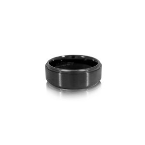 Black Zirconium Matte & Shiny 8mm Bellagio Legend Band