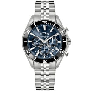 Rotary Apex 100 Blue/Black Dial Stainless Steel Watch