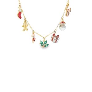 9ct Yellow Gold Diamond Limited Edition Christmas Momenti Necklace