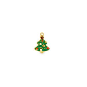 9ct Yellow Gold Limited Edition Christmas Tree Momenti Charm