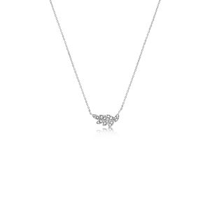 9ct White Gold Claw Set Diamond  Bellagio Piccola Necklace