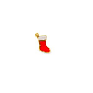 9ct Yellow Gold Limited Edition Christmas Red Stocking Momenti Charm